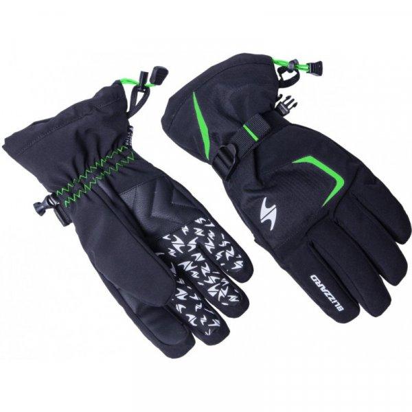 BLIZZARD-Reflex ski gloves, black/green Fekete 10