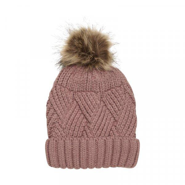 COLOR KIDS-Hat-W.Detachable Fake Fur-741223.4330-burlwood Rózsaszín 52cm