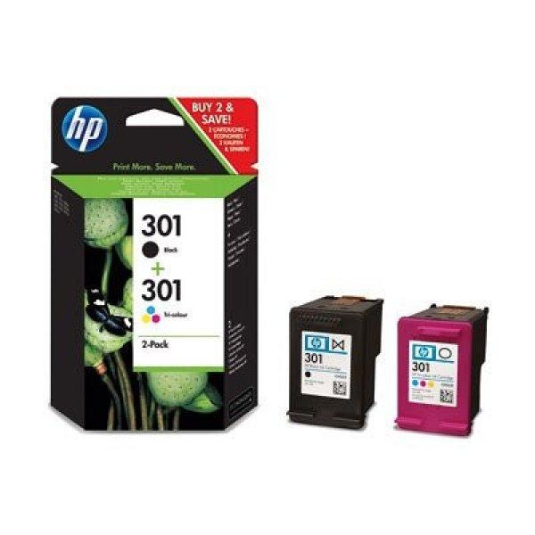 HP tintapatron N9J72AE No.301 csomag (fekete+színes)