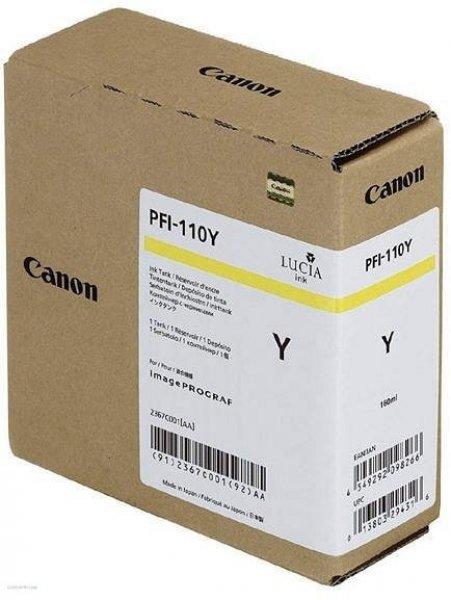 Canon tintapatron PFI-110Y sárga 160 ml