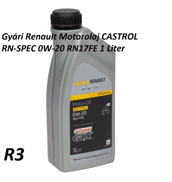 Gyári Renault Motorolaj CASTROL RN-SPEC 0W-20 RN17FE 1 Liter 