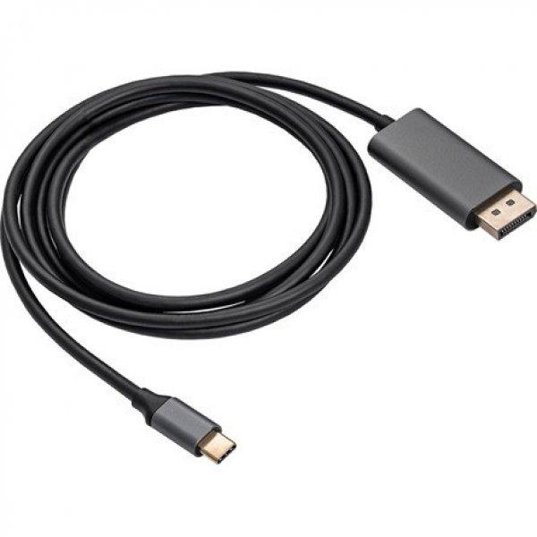Akyga AK-AV-18 USB-C -> HDMI 1.4 M/M video kábel 1.8m fekete