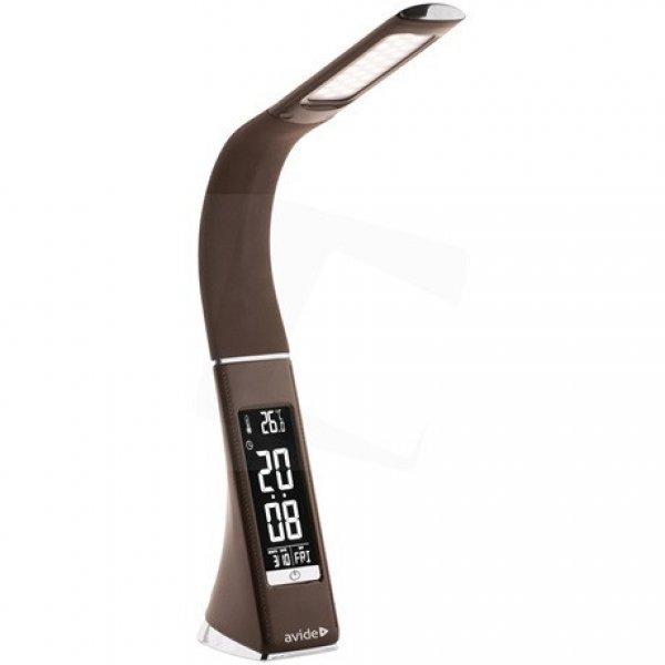 Avide ABLDL-BLC-6W-BR asztali lámpa led üzleti bőrhatású naptár barna 6w