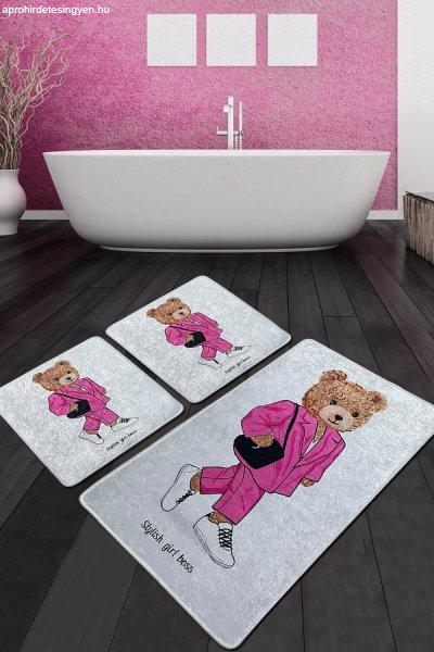 Boss Girl Djt Fürdőszoba szőnyeg szett (3 darab) Multicolor