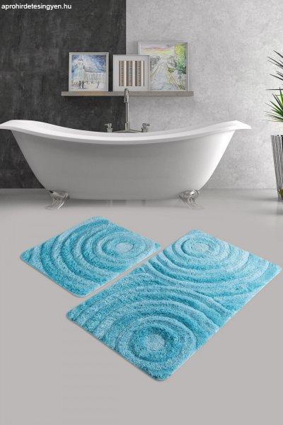 Wavee Akril fürdőszoba szőnyeg szett (2 darab) Türkiz