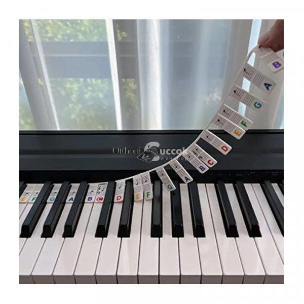 Újrafelhasználható szilikon zongorabillentyűzet címke