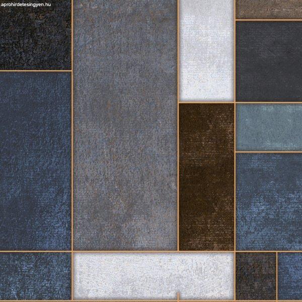 Soner törés- és hőálló konyhai hátfal barna kék mozaik mintában 60x120
cm