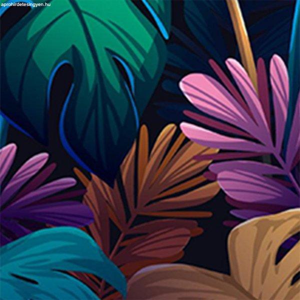 Soner törés- és hőálló konyhai hátfal színes levelek mintában 60x240 cm