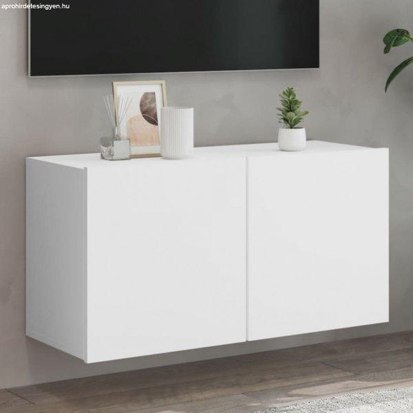 fehér falra szerelhető TV-szekrény 80 x 30 x 41 cm
