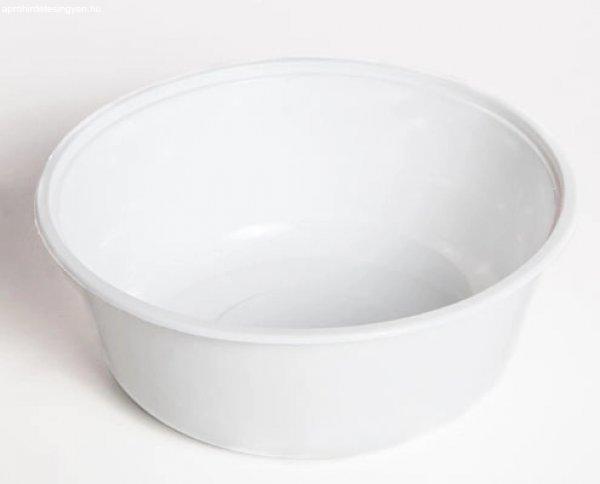 Elviteles műanyag fehér leveses tál 750 ml