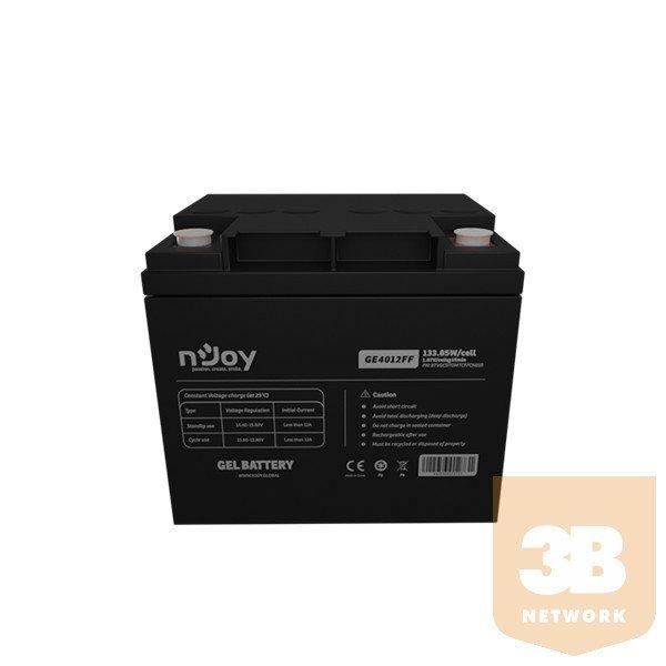 NJOY akkumulátor - GE4012FF (12V/40Ah, T6, zárt, gondozás mentes, AGM)