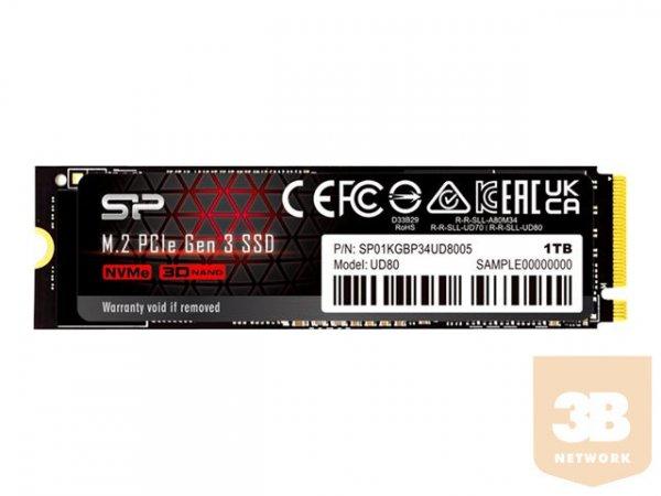 SILICON POWER SSD UD80 1TB M.2 PCIe Gen3 x4 NVMe 3400/1900 MB/s