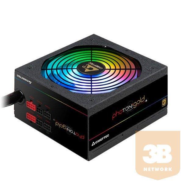 CHIEFTEC Tápegység Moduláris, Photon Gold 650W, 14cm, RGB világítás, ATX
BOX