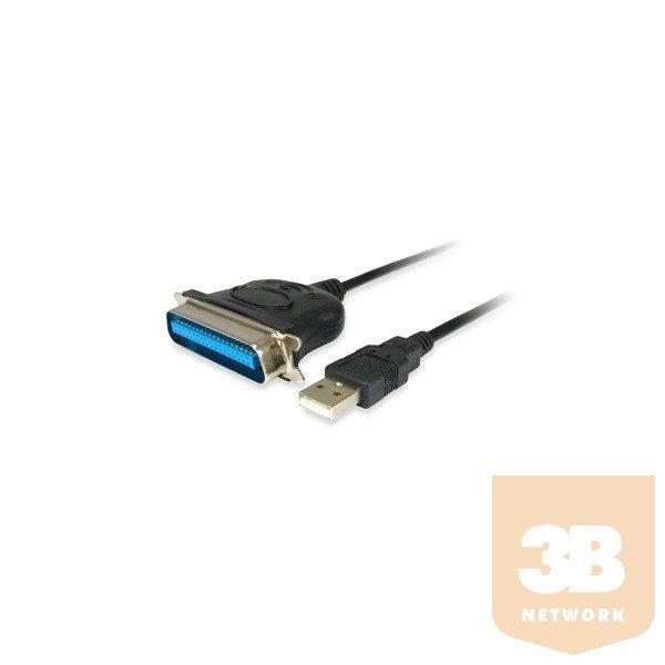 Equip átalakító - 133383 (USB2.0 - Párhuzamos (Parallel), apa/apa, EPP/ECP)