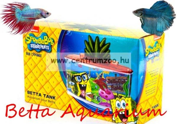 Penn Plax Spongebob akvárium 2,65L akvárium Betta halaknak (092039)