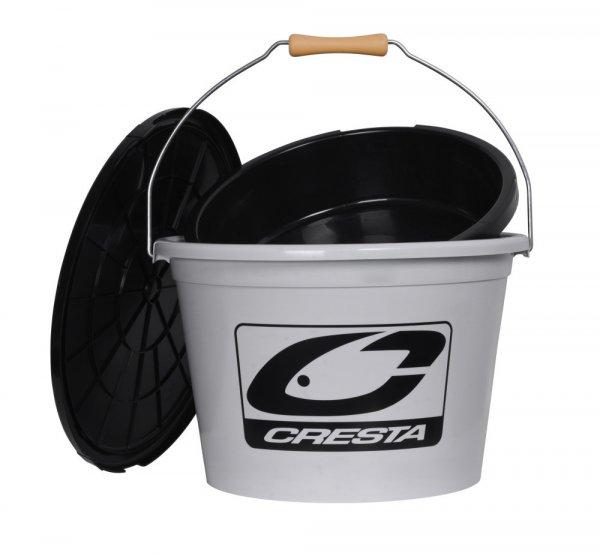 Spro Cresta Bucket Set horgász vödör szett kecerőtállal, tetővel 13liter
33x33x22cm (6403-111)