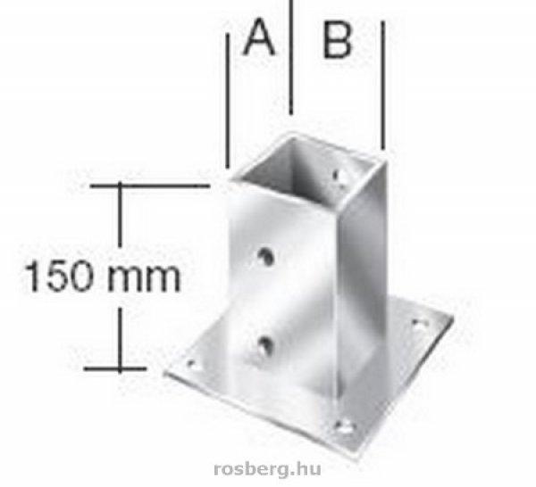 VORMANN oszloptalp csavarozható 91x91 mm Fix 71416 