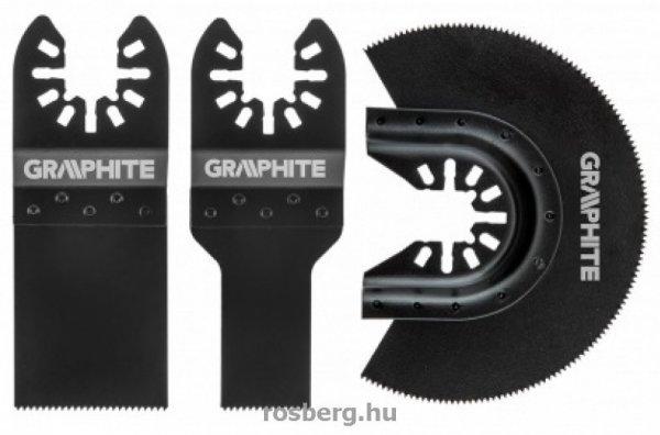 GRAPHITE fűrészlap készlet 56h070 multifunkciós géphez, 3 db