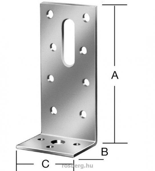 VORMANN derékszögű lemez 110x35x40 mm (50 db/csomag) 70919 