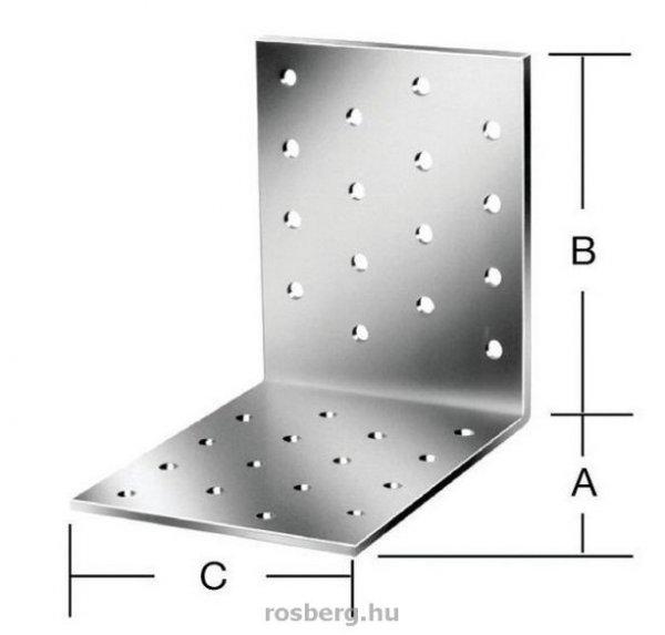 VORMANN derékszögű lemez 60x60x40 mm (50db/csomag) 70935 