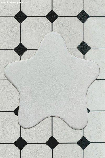 Csillag alakú fürdőszobaszőnyeg, fehér - STARLETTE - Butopêa