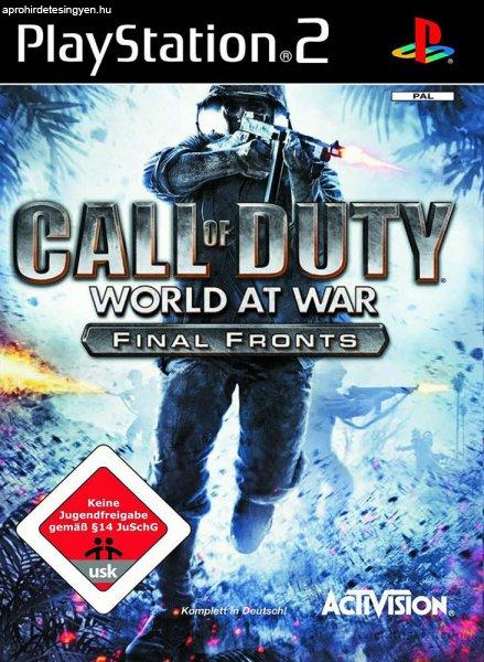 Call of Duty - World at war - Final fronts Ps2 játék PAL