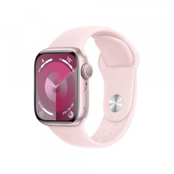 Apple Watch Series 9 GPS (41mm) Okosóra - Rózsaszín Aluminiumtok Rózsaszín
Sportszíjjal