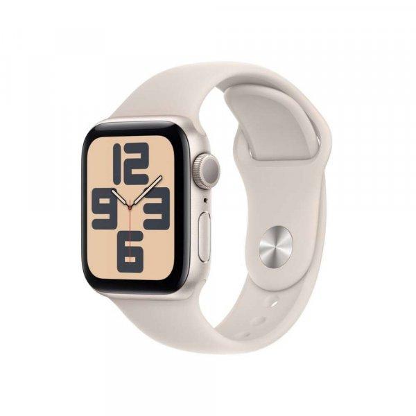 Apple Watch SE (2022) GPS (40mm) Okosóra - Csillagfény Aluminiumtok
Csillagfény Sportszíjjal
