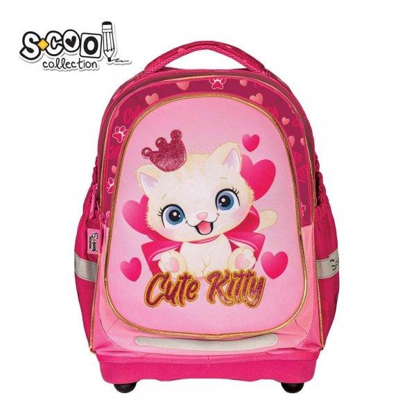 S-cool hátizsák, anatómiai, 38x39x19,5 cm, Cute Kitty