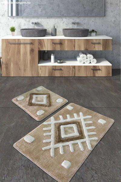 Punica Akril fürdőszoba szőnyeg szett (2 darab) Kő