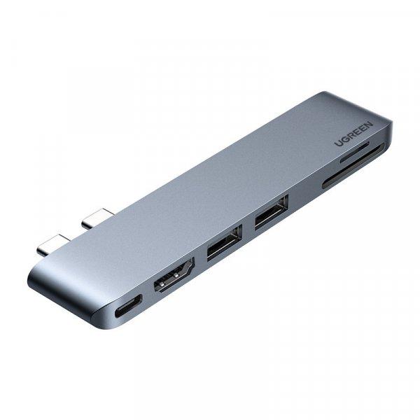 UGREEN CM380 adapter USB-C hub MacBook Air / Pro-hoz (szürke)
