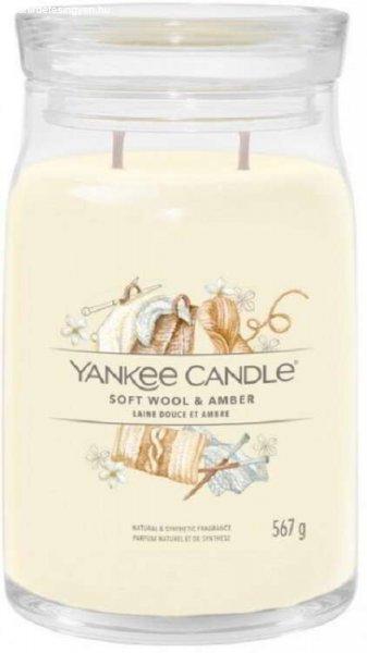 Yankee Candle Signature Soft Wool & Amber Illatgyertya 567g