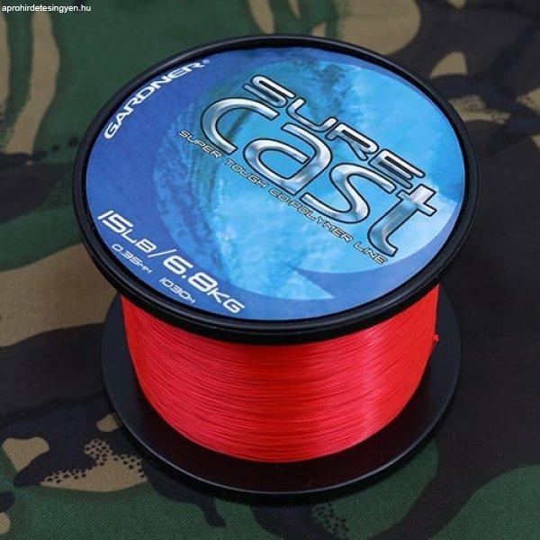 Gardner Surecast Red főzsinór piros 20lb 9,1kg 0.40mm 790m (SCAST25R)