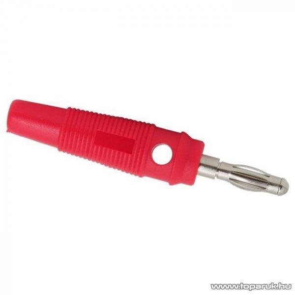 Banán dugó, gumírozott, max. 3mm-es kábelhez, piros, 10 db / csomag
(05090PI)