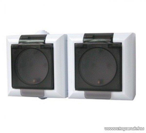 HOME 9568H 2 férőhelyes földelt csatlakozóaljzat, kültéri