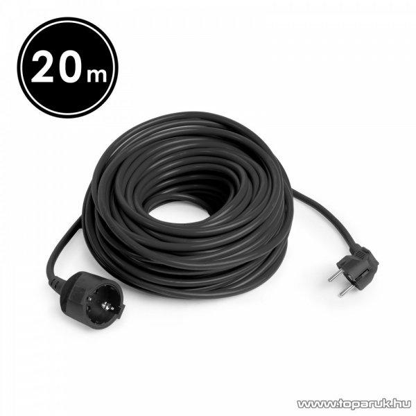 delight 20502BK Hálózati lengő hosszabbító kábel, fekete, 20 m