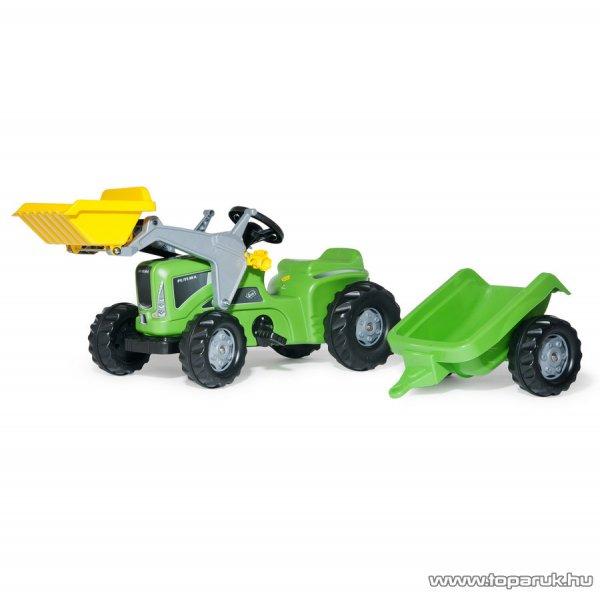 Rolly Toys Kiddy Futura pedálos markolós traktor utánfutóval (RO-630035)