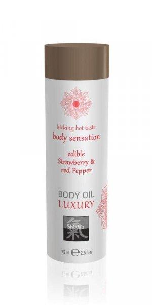  Luxury body oil edible  - Strawberry & Red Pepper 75ml 