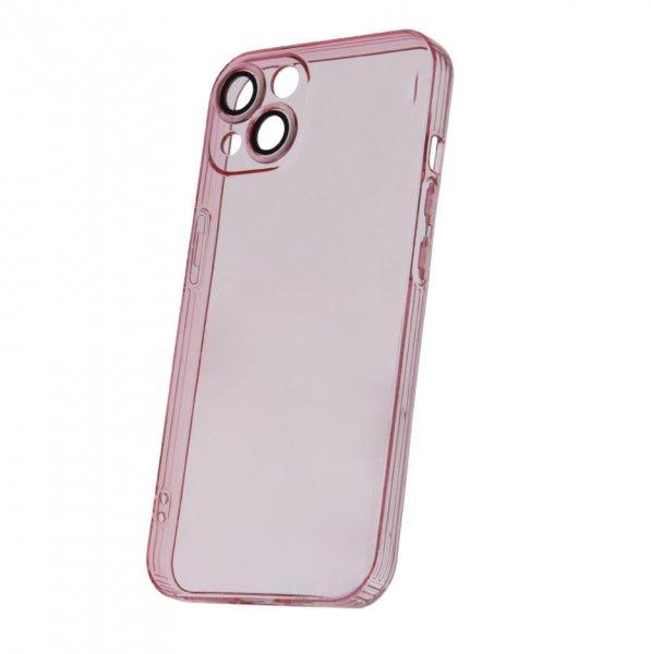 Slim Color Samsung A236 Galaxy A23 5G áttetsző pink hátlapvédő tok kamera
lencsevédővel