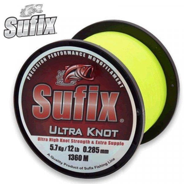 Sufix Ultra Knot Opaque Yellow Monofil Prémium zsinór 0,30mm 6,6kg 1195m