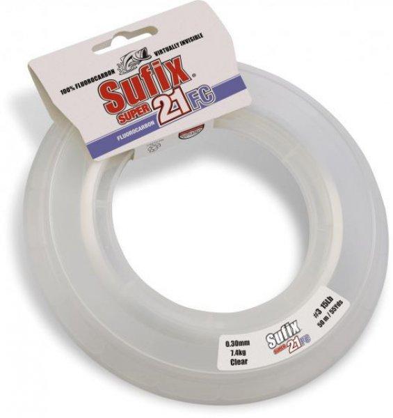 Sufix Super 21 Fluorocarbon 0,18mm 50m 5lb 2,3kg Japán előkezsinór
(ASU470495)