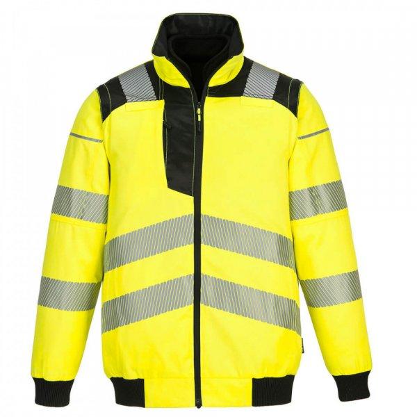 Portwest PW3 Hi-Vis 3-in-1 Pilota kabát (sárga/fekete 2XL)