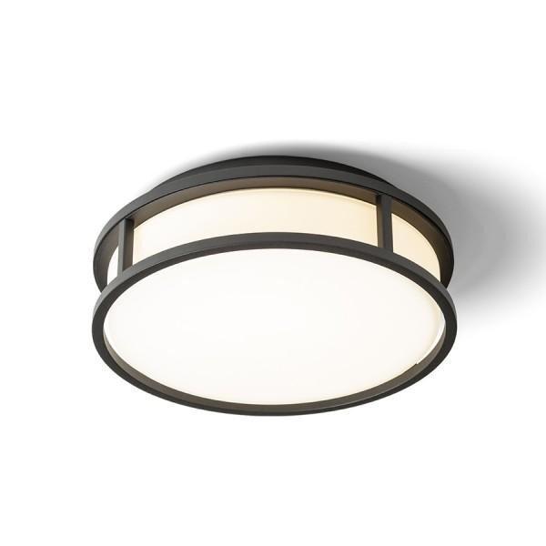 GRANDE LED 25 mennyezeti lámpa opál üveg/fekete 230V LED 12W IP44 3000K