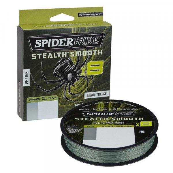 Spiderwire Stealth Smooth 8 Braid Moss Green 150m 0,33mm 38,1kg (1515590) New