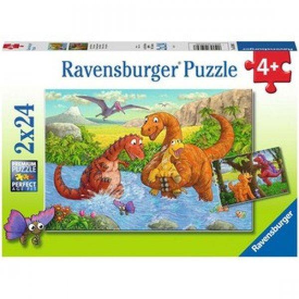 Ravensburger Puzzle 2x24 db - Dínók világa