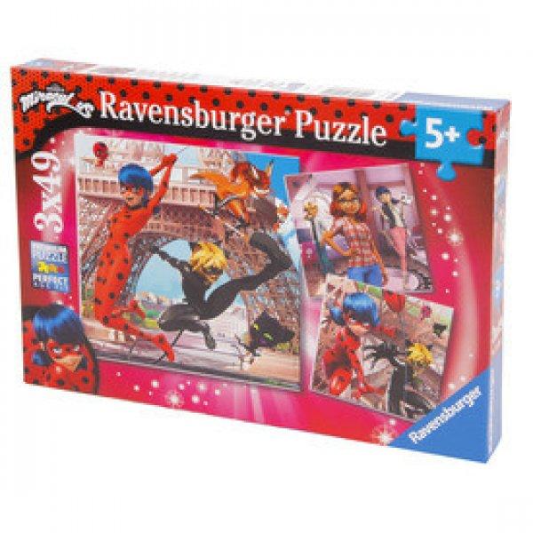 Ravensburger Puzzle 3x49 - Hős katicabogár