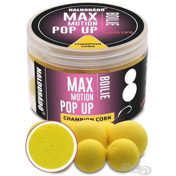 HALDORÁDÓ MAX MOTION Boilie Pop Up 16, 20 mm - Champion Corn 50g