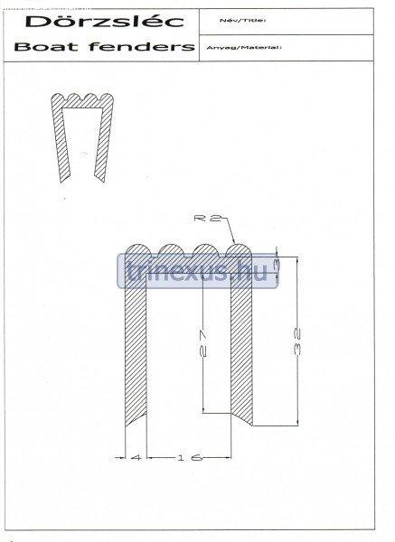 Gumiprofil TPE PSB009 szürke SOL