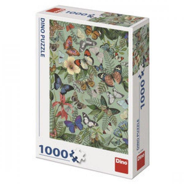 Dino: Puzzle 1000 db - lepkék