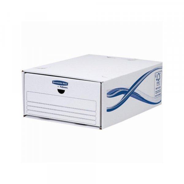 Fiókos irattároló, fiók, karton, 135 x 279 x 362 mm, Fellowes® Bankers Box
Basic, 5 db/csomag, kék-fehér